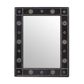 Handmade Mirror Tranquility India Black Brown