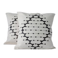 Pair Of 2 Cotton Cushion Covers Monochrome Galaxy India