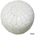 Handmade Moroccan Contemporary Leather Ottoman Pouf Morocco