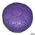 Handmade Moroccan Contemporary Leather Ottoman Pouf Morocco