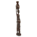 Handmade Mother Abena Wood Sculpture Ghana 46 X 13 X 10
