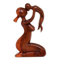 Handmade Mothers Love Wood Sculpture Indonesia N A