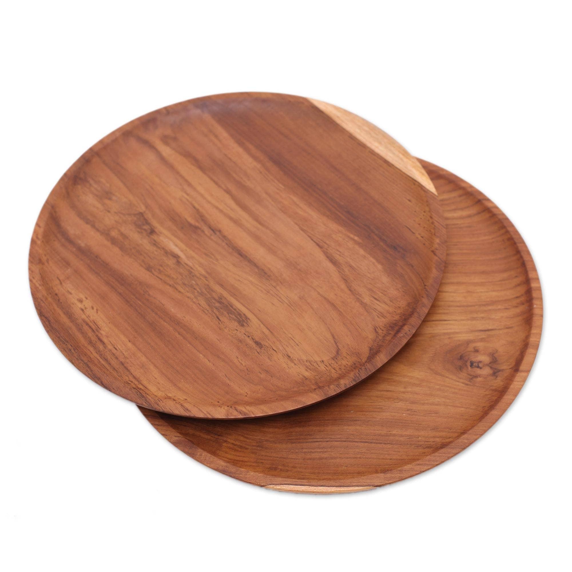 Handmade Natural Appetite Teakwood Plates Indonesia