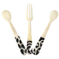 Handmade Natural Bone Batiked Appetizer Set 3 Piece Kenya