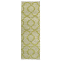Handmade Natural Fiber Canyon Lime Green Trellis Rug