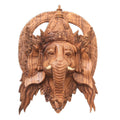 Handmade Natural Ganesha Wood Mask Indonesia