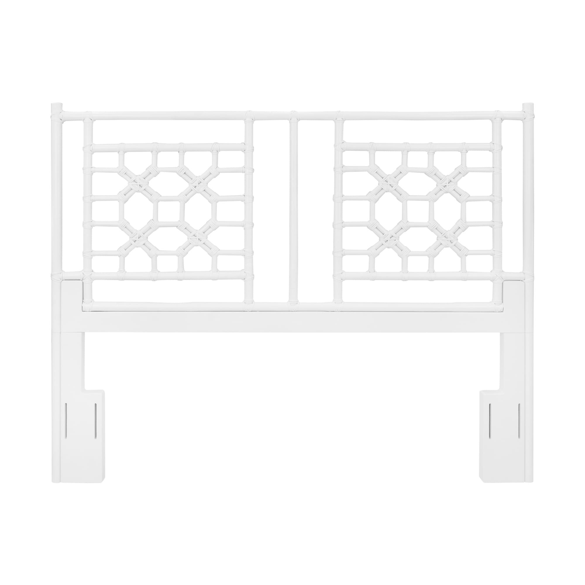 East At Mains Granby Natural Modern Lattice King Headboard