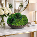 Handmade Natural Preserved Topiary Green Balls Decorative Bowl Filler Orbs Botanical Accent Set Of 6 4 Inch