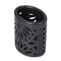 Handmade Oaxacan Ellipse Ceramic Pencil Holder Mexico 3.9 H X 3.5 W X 2.6 D