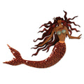 Handmade Ocean Queen Iron And Glass Mosaic Wall Sculpture Mexico 88 X 44 X 12