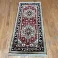 Handmade One Of A Kind Heriz Wool Oriental Rug 26 X 61 2.6 X 6.1