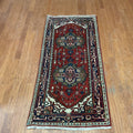 Handmade One Of A Kind Heriz Wool Oriental Rug 28 X 62 2.8 X 6.2