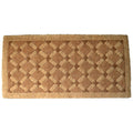 Handmade Outdoor Coconut Fiber Cross Board Door Mat 311 X 16