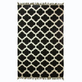 Handmade Palace Tiles Wool Dhurrie Rug India Big