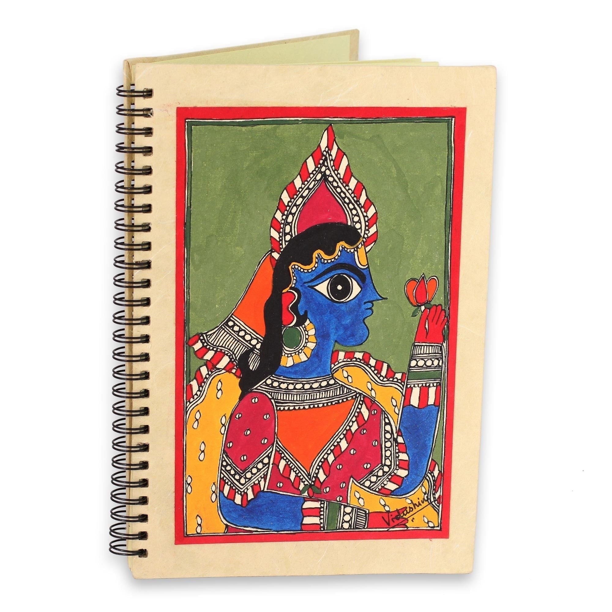 Handmade Paper The Maharajah Madhubani Journal India