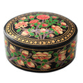 Handmade Papier Mache Box Rose Grandeur India