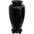 Handmade Porcelain 14 Inch Solid Black Tung Chi Vase China