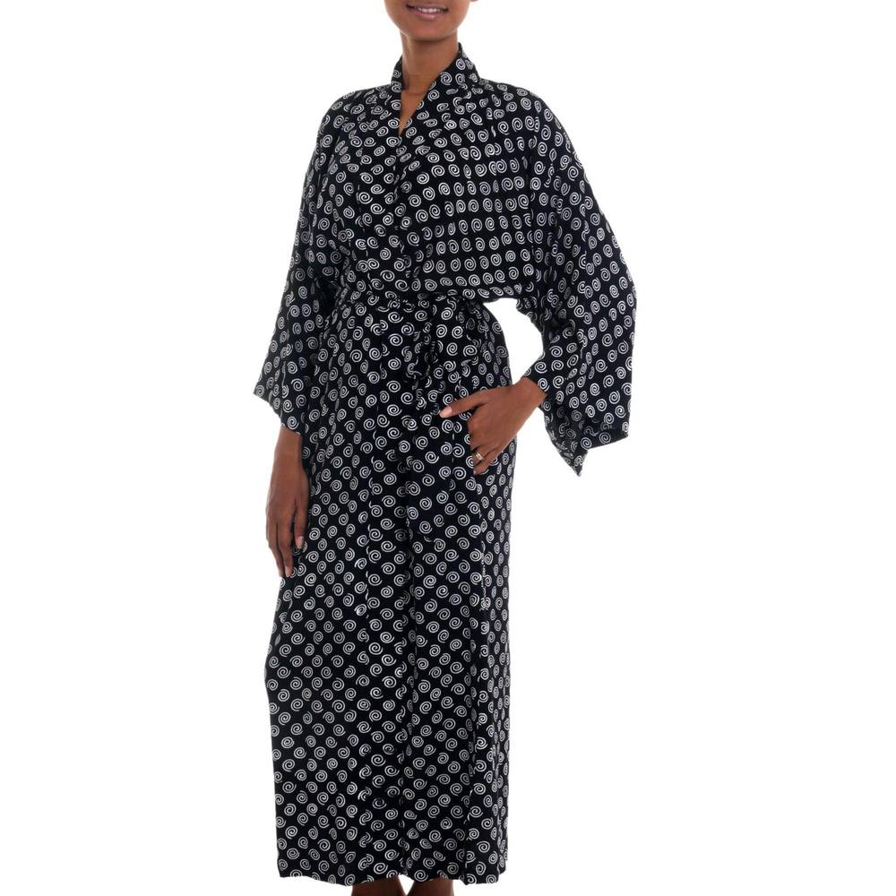 Handmade Rayon A Thousand Swirls Robe Indonesia