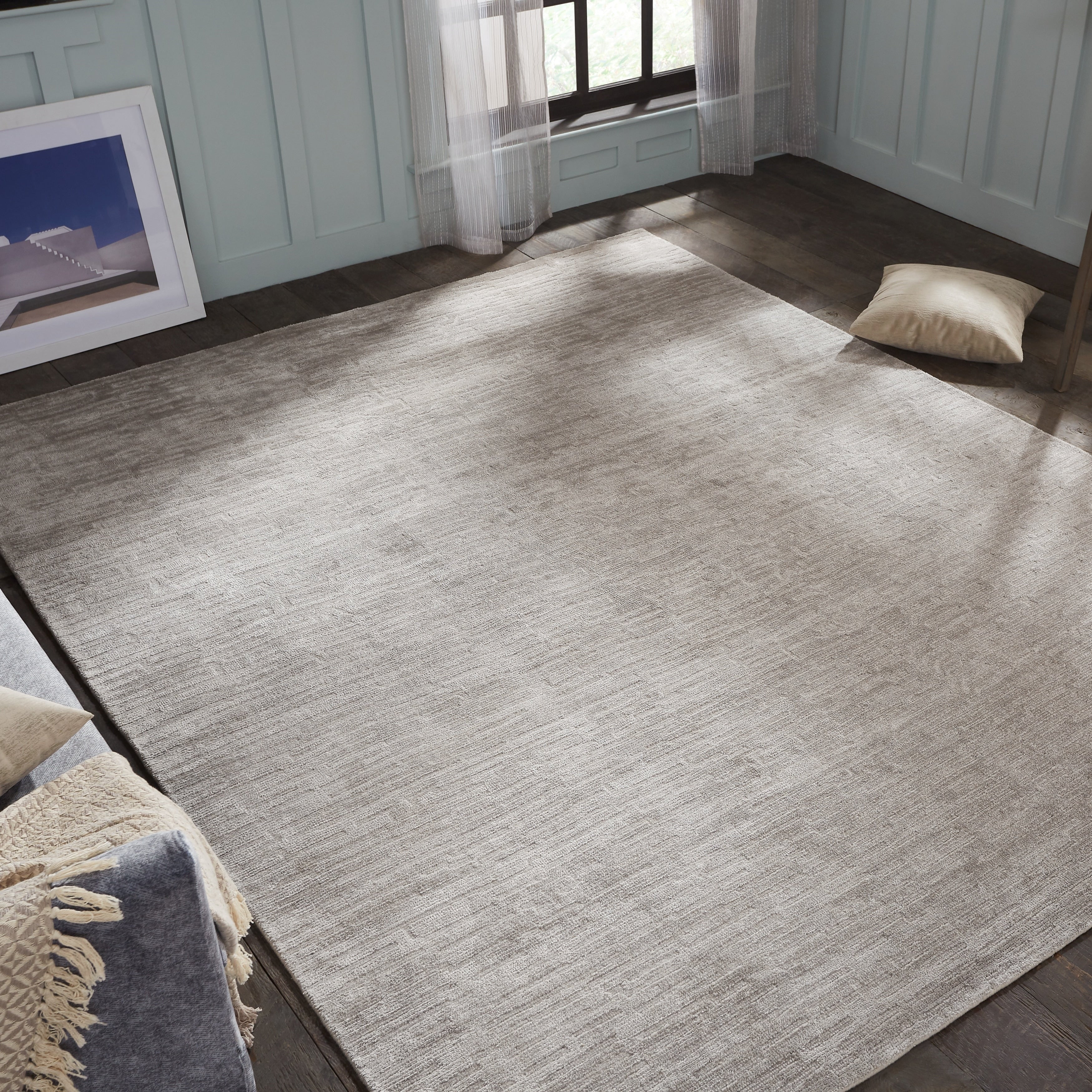 Handmade Renzo Linear Pattern Area Rug
