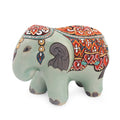 Handmade Royal Thai Elephant Celadon Ceramic Figurine Thailand 16 X 13 X 12