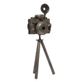 Handmade Rustic Camera Upcycled Metal Sculpture Mexico 28 X 11 X 10