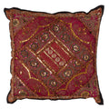 Handmade Sari Sitara Down Filled Cotton Throw Pillow