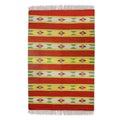 Handmade Scarlet Garden Wool Area Rug India Big