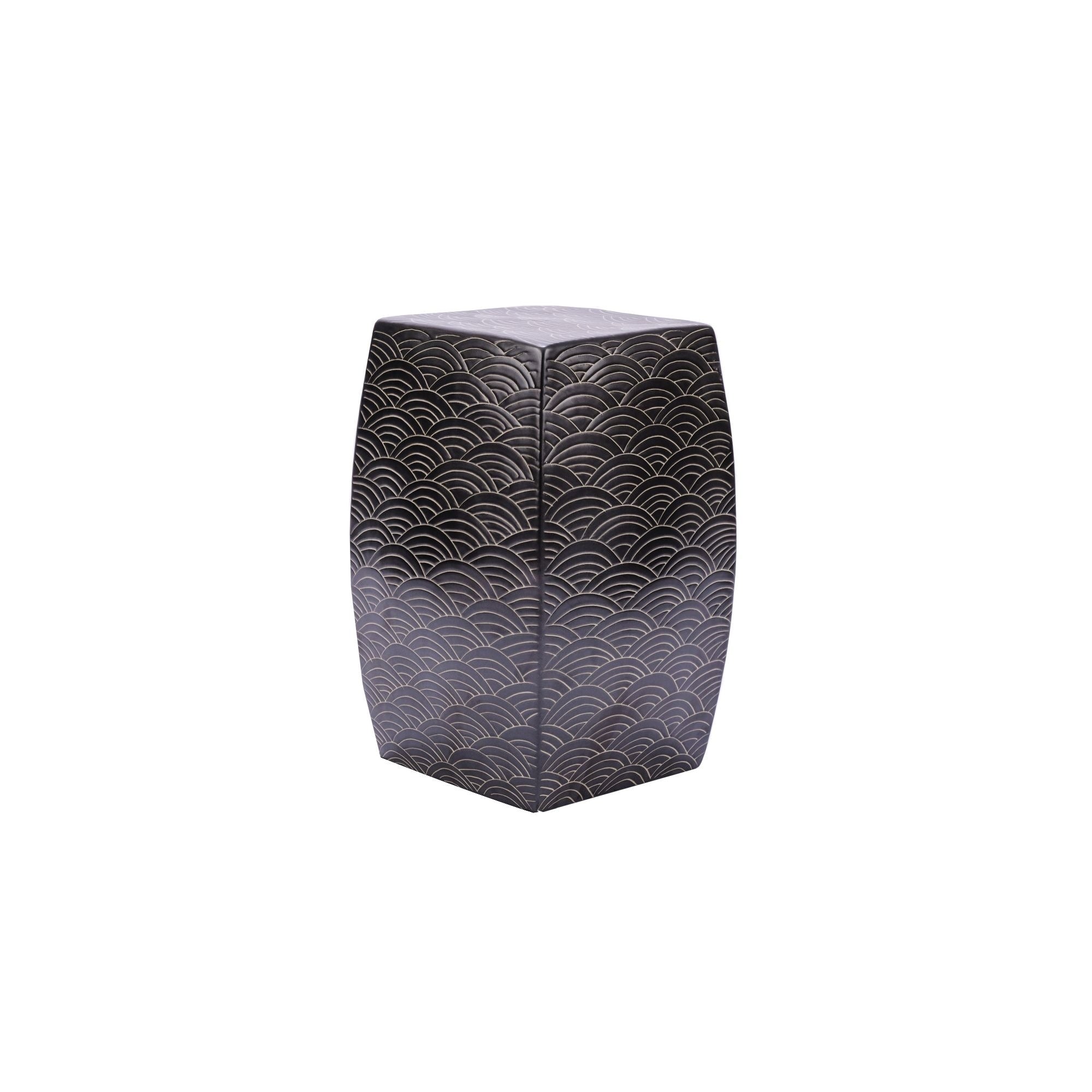 Seawave Square Garden Stool