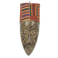 Handmade Sese Wood Frafra Identity African Mask Ghana Multi