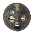 Handmade Sese Wood Sign Of Protection African Mask Ghana Multi