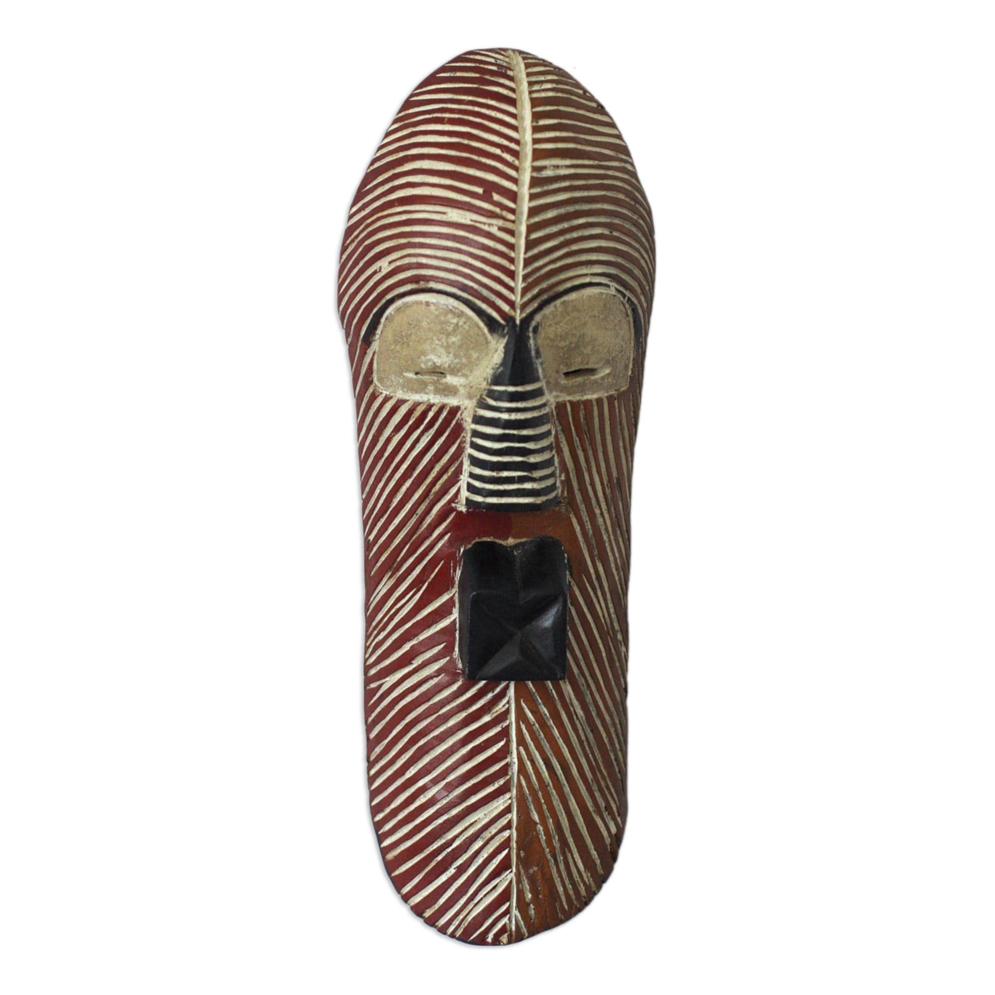 Sese Wood Songe Marriage Congolese African Mask Ghana