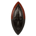 Handmade Sese Wood Handcrafted Be Patient African Mask Ghana Black