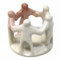 Handmade Soapstone Circle Of Friends Sculpture Kenya
