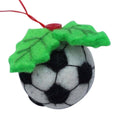 Handmade Soccer Ball Felt Ornament Nepal
