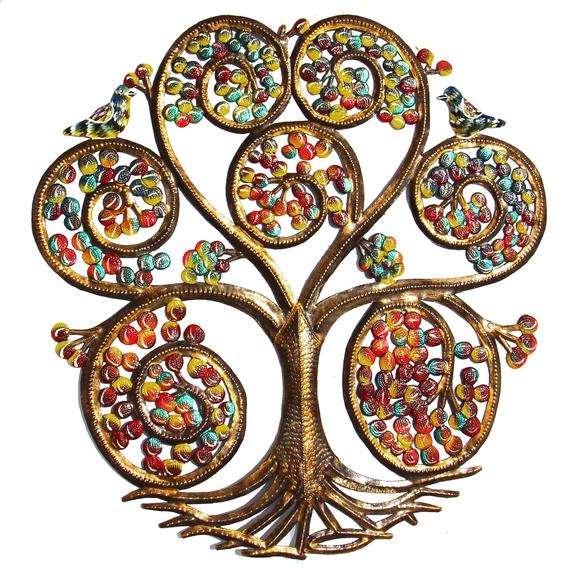 Handmade Autumn Spiral Tree Of Life Haiti