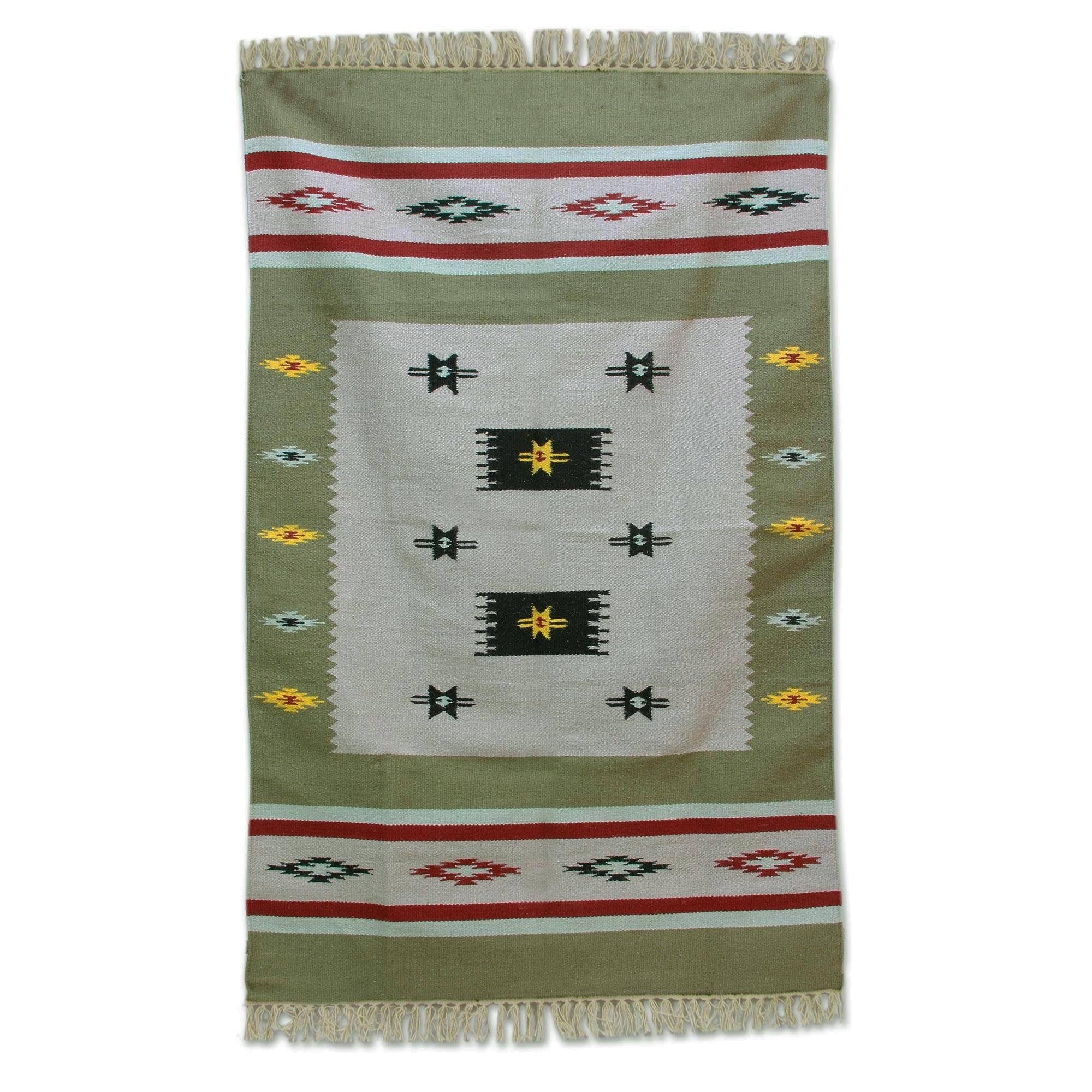 Handmade Spring Allure Wool Area Rug India Big