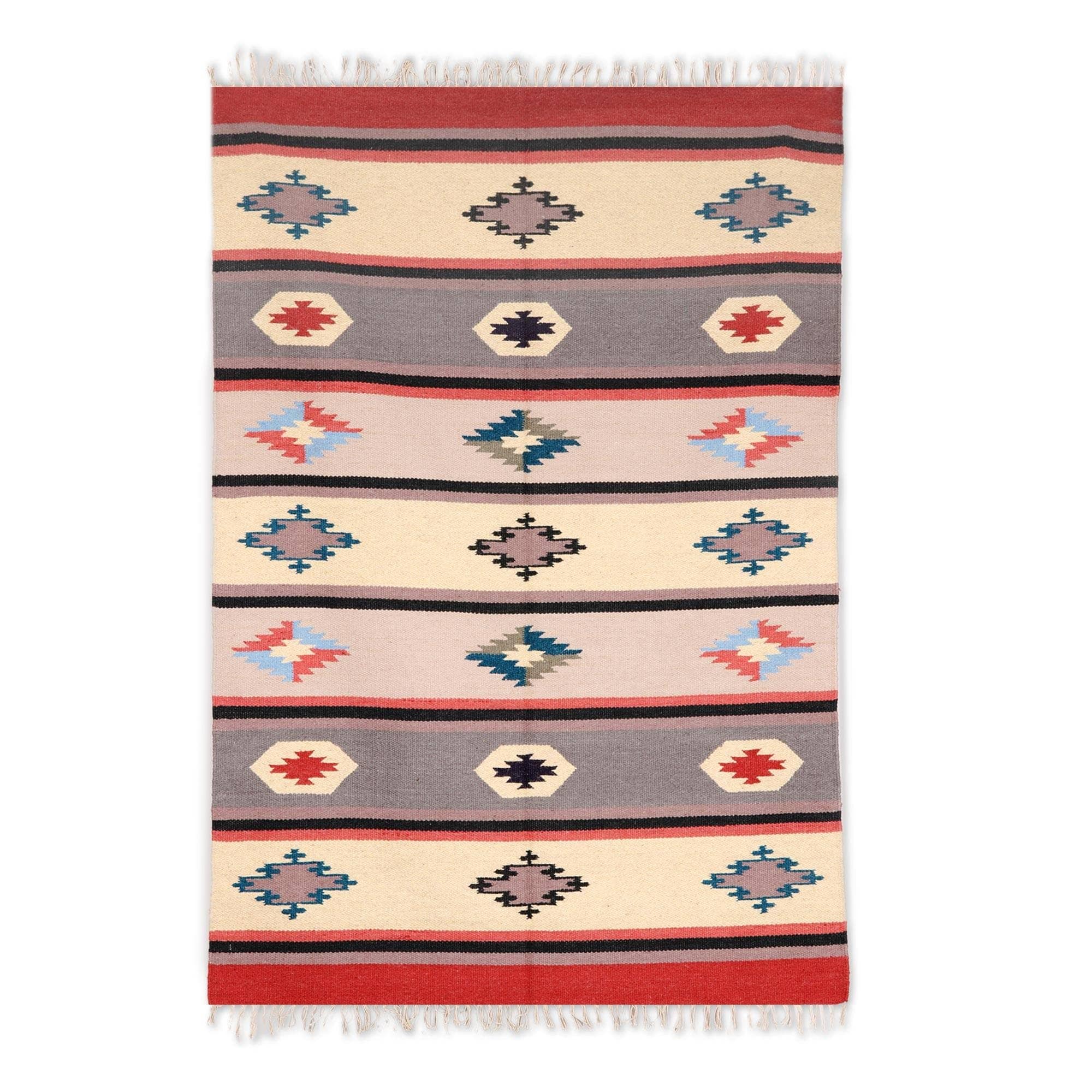 Handmade Starry Flair Wool Area Rug India Big
