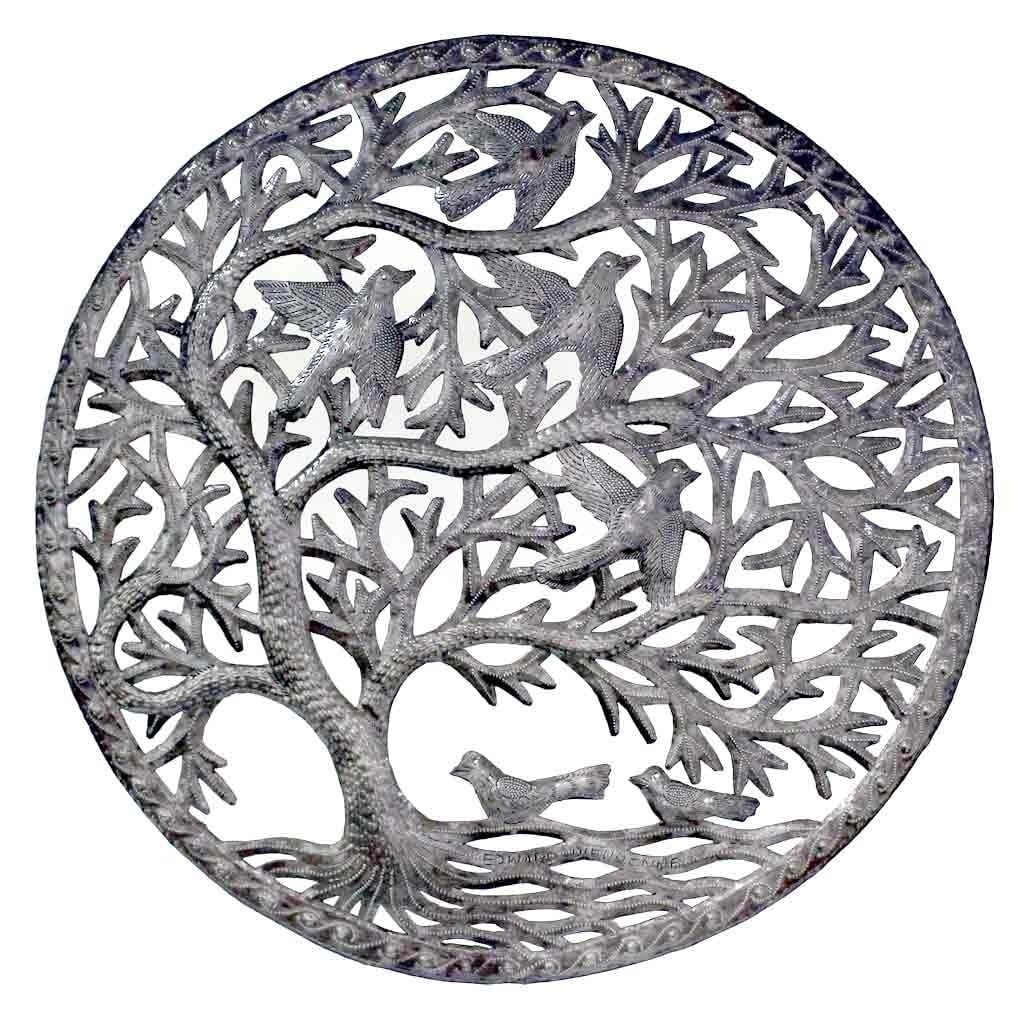 Handmade Stormy Tree Of Life Wall Art Haiti