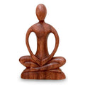 Handmade Suar Wood Meditative Calm Sculpture Indonesia
