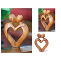 Handmade Suar Wood Sweet Love Sculpture Indonesia