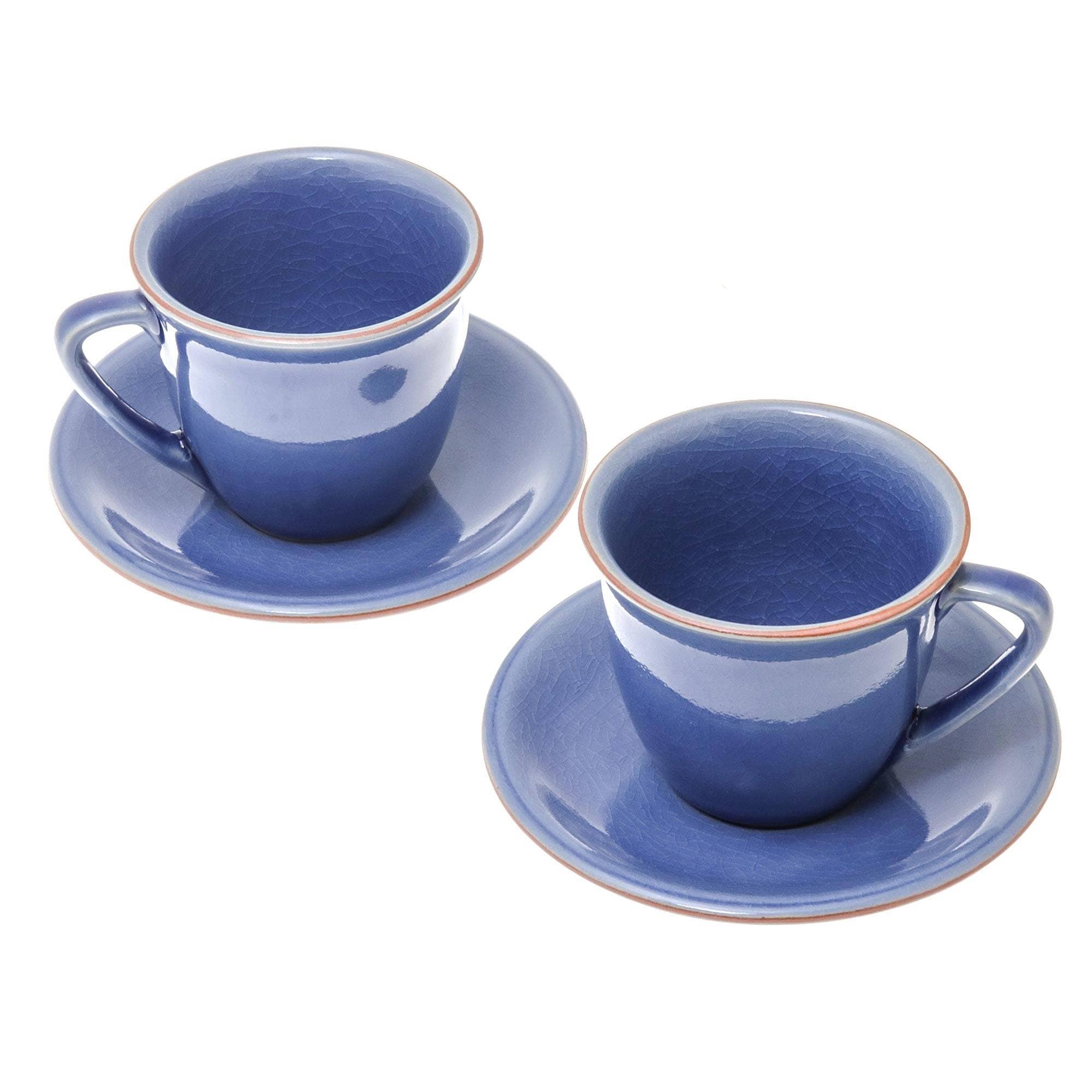 Handmade Sublime Simplicity Ceramic Cup And Saucer Set Thailand