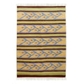 Handmade Summer Dance Wool Dhurrie Rug India Big