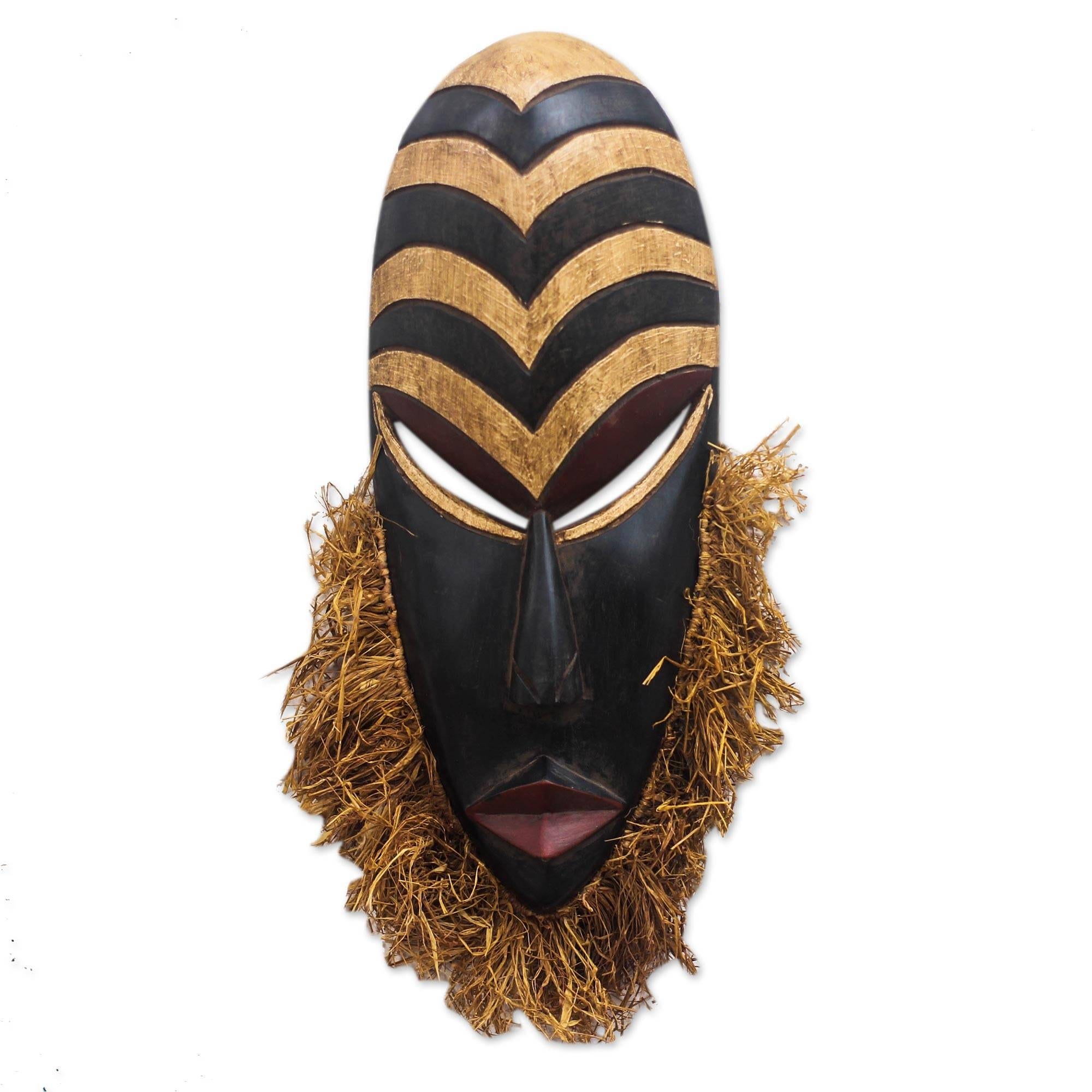 Handmade Sweet Agbevivi African Wood Mask Ghana