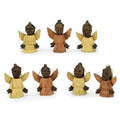 Handmade Sweet Angels Wood Ornaments Ghana 20 X 15 X 8
