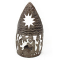 Handmade Tabletop Nativity Scene With Candle Holder 13 X 7 Haiti N A