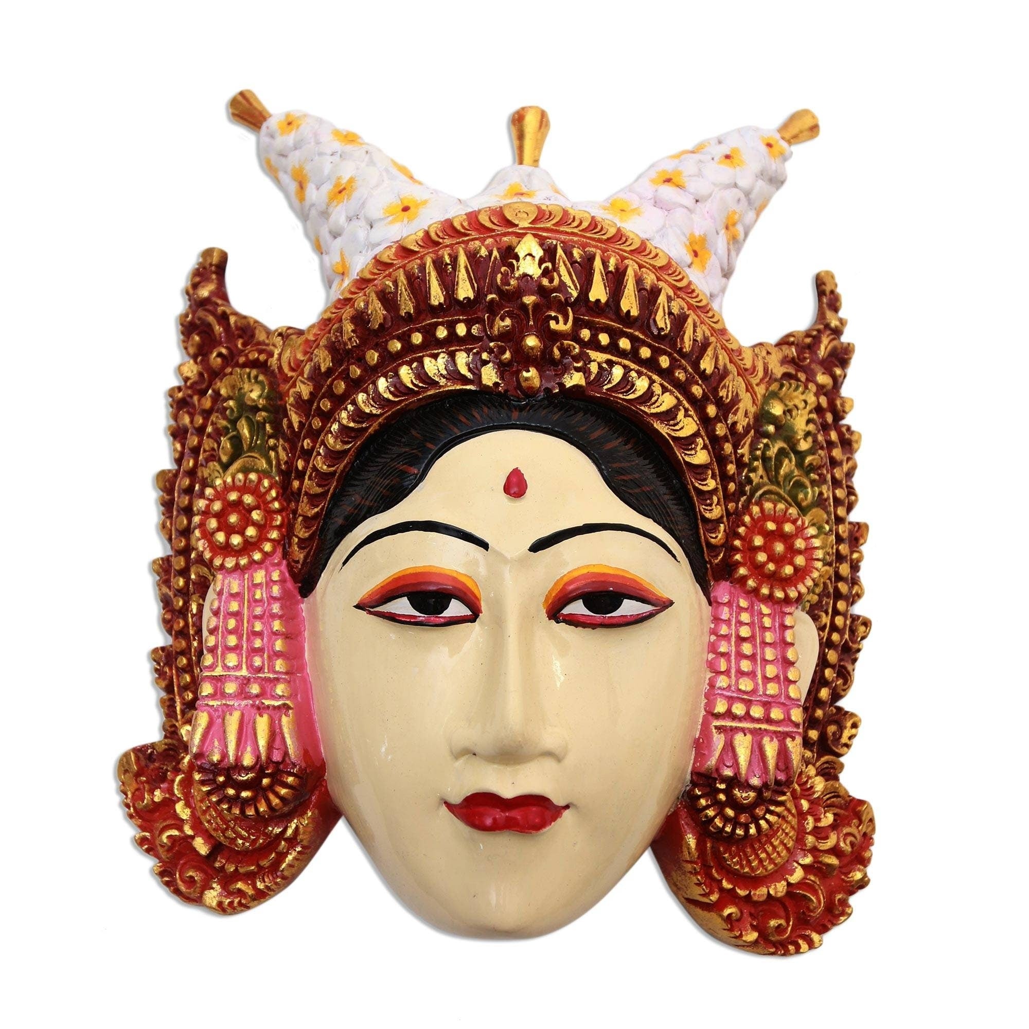 Handmade Tapel Kraton Wood Wall Sculpture Indonesia