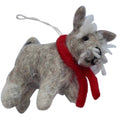 Handmade Terrier Felt Ornament Nepal