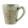 Handmade Thai Zodiac Dragon Celadon Ceramic Mug Thailand