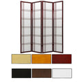 Handmade Three Panel Wood And Rice Paper Double Cross Shoji Screen China