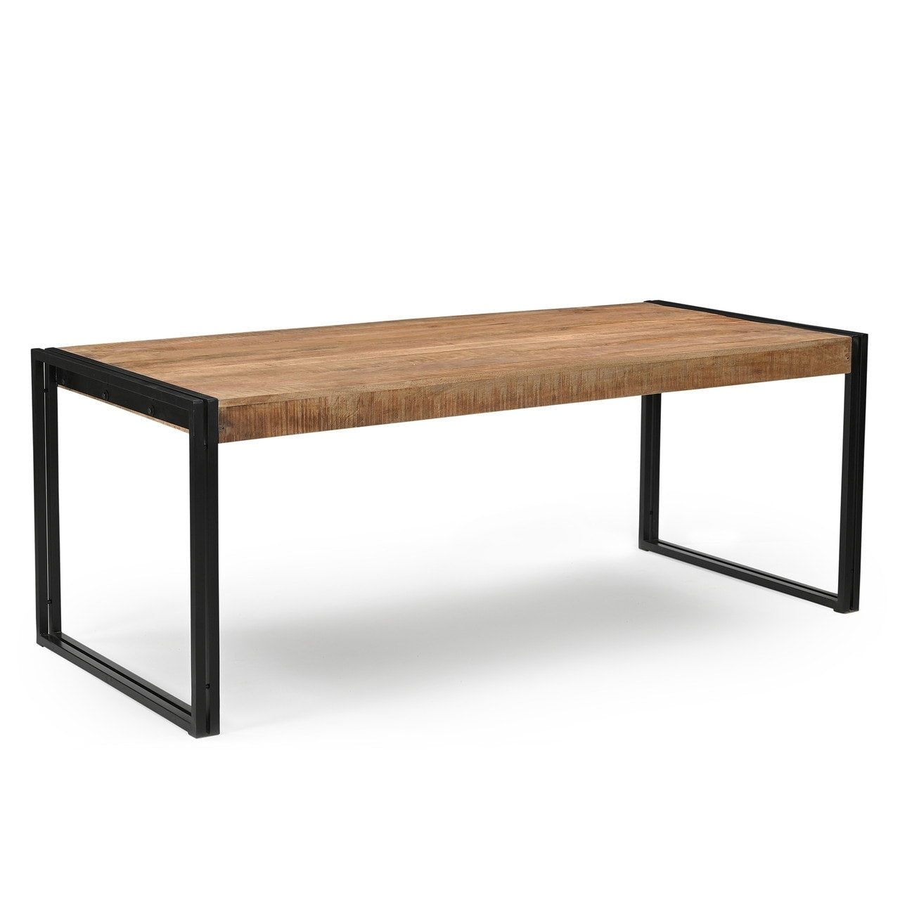 Handmade Timbergirl Reclaimed Wood And Metal Dining Table India